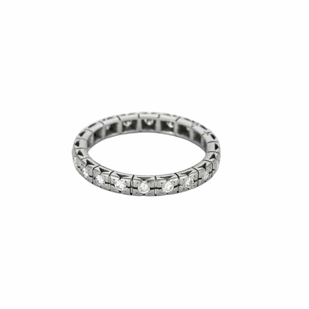 ELKOR Wedding band white gold and diamonds