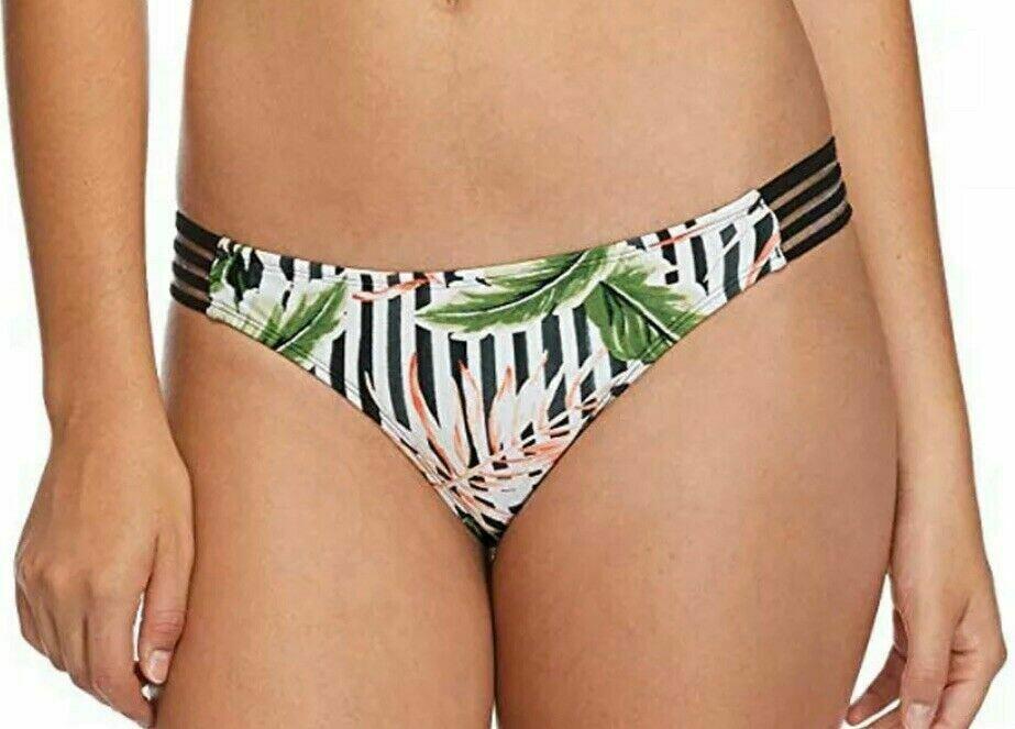 NWT Body Glove Flirty Surf Rider Multicolor Bikini Bottom Swimsuit Womens Size L