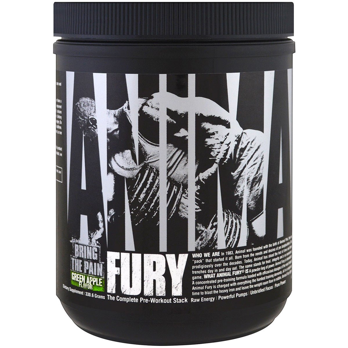 Universal Nutrition Animal Fury Dietary Supplement   Green Apple   20 Servings
