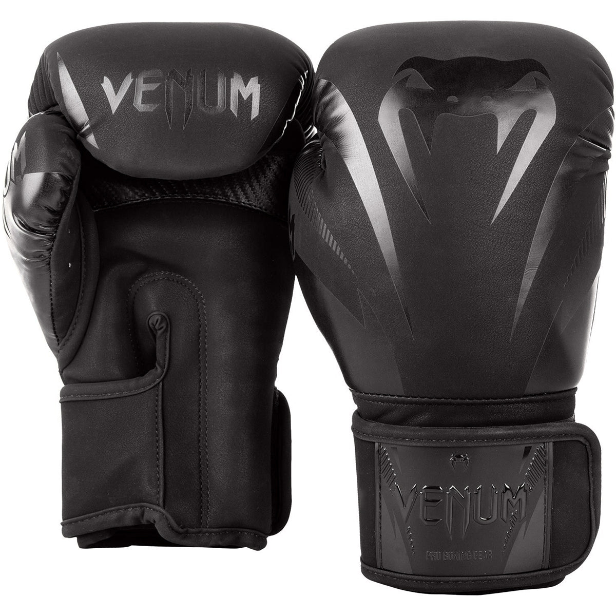 Venum Impact Training Boxing Gloves   Black/Black