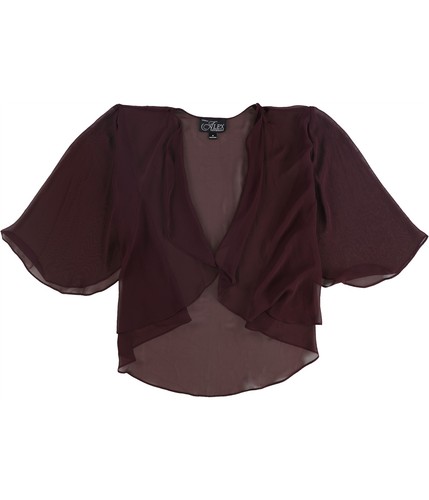 Alex Evenings Womens Chiffon Bolero Jacket  fig  Plus Size  1X