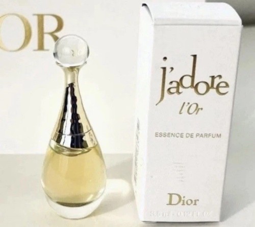 Dior J'adore L'Or Essence de Parfum Mini Travel Size Splash 0.12oz + Dior Card