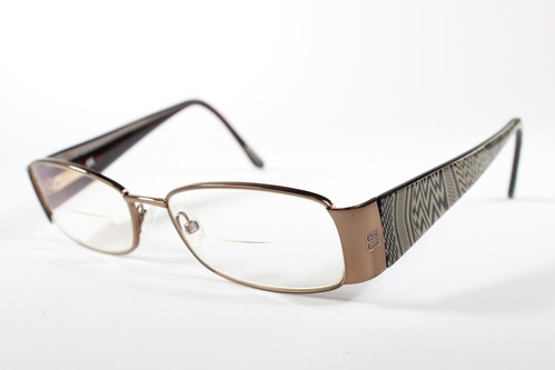 Givenchy Eyeglasses VGV 386 Women Brown Full Rim Metal Eyewear Glasses Frames