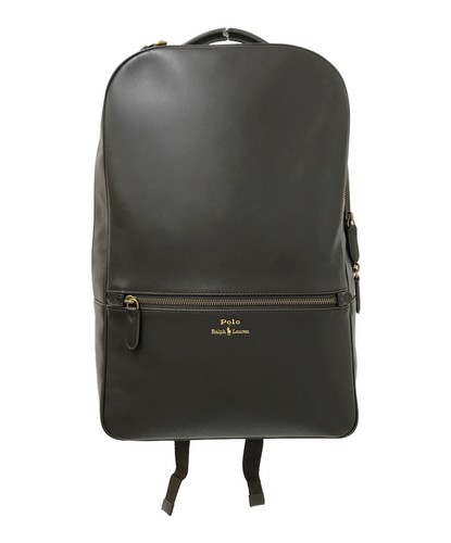 MAHI LEATHER Polo Ralph Lauren Smooth Leather Backpack Dark Brown Men U Good Condition