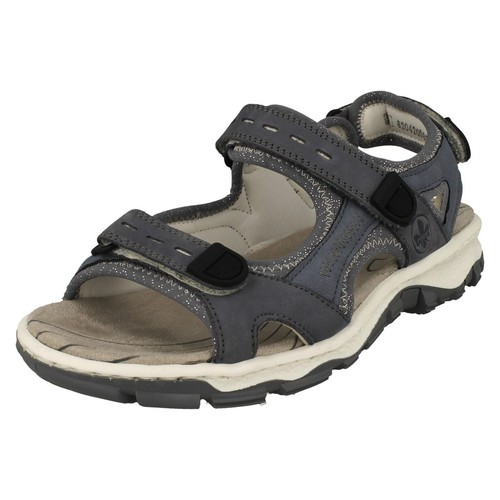 Sandali donna Rieker casual scintillanti dettagli tecnologia antistress   68874