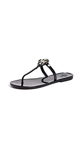 BRANDBLACK 51148678 TORY BURCH WOMEN'S MINI MILLER FLIP FLOPS BLACK SIZE 11