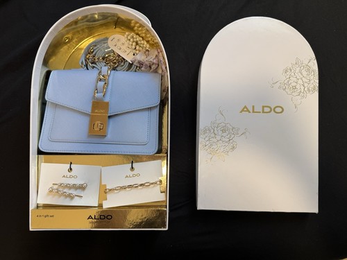 ALDO Special Edition 4 in 1 Gift Set Purse Hair Accessories Scarf NEW in Box