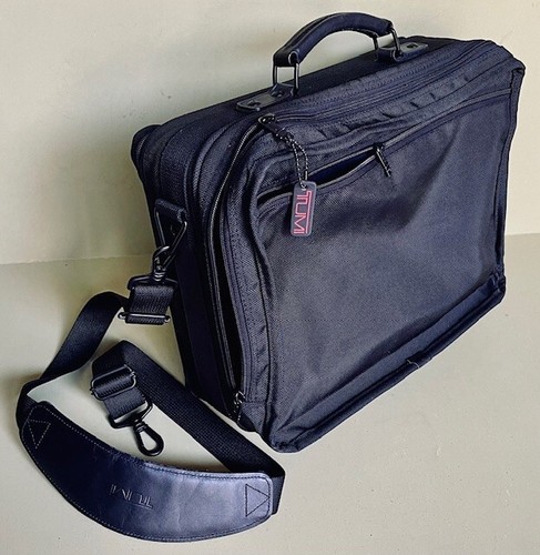 TUMI Ballistic Nylon  Expandable Laptop Briefcase  rigid frame  soft sides  nice