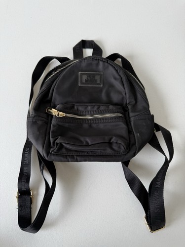 Steve Madden NYC Womens Mini Backpack Purse Shoulder Bag Black