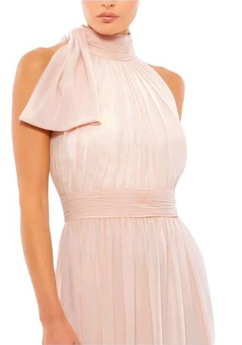 Mac Duggal 55035 NWT in Blush High Neck Chiffon Gown [4]