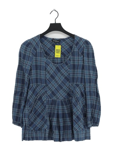 Isabel Marant Étoile Women's Top UK 2 Blue 100% Linen Basic
