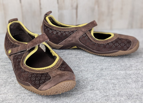 Scarpe Merrell Circuit MJ Breeze Marrone Traspirante Ortholite Mary Jane Donna Taglia 7