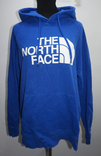 The North Face Hoodie Sweatshirt Top Womans Sz L Royal Blue