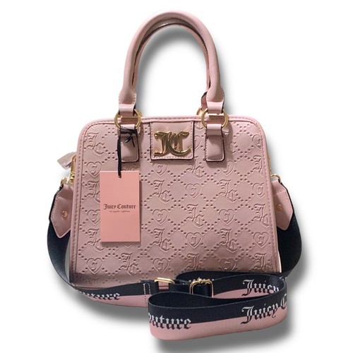 Juicy Couture Dusty Pink Charm I'm Sure Satchel Bag Purse Crossbody NWT