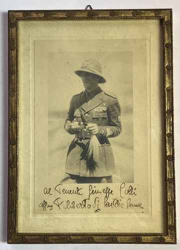 Lot Filiberto di Savoy Duke of Aosta Lieutenant Giuseppe Colli