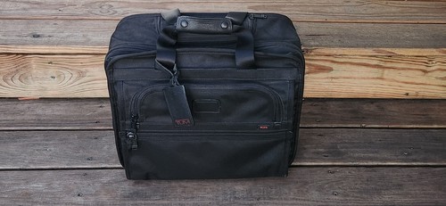 Tumi Alpha 26102DH Ballistic Rolling Carry On Laptop Briefcase Nice!