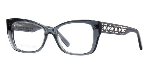 Swarovski SK5452 020 Gray Cat Eye Eyeglasses Frame 52 16 140 SK5252