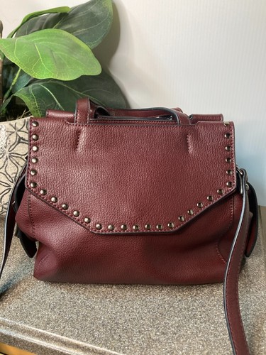 Urban Expressions Certified Vegan Handbag Purse Crossbody Burgundy