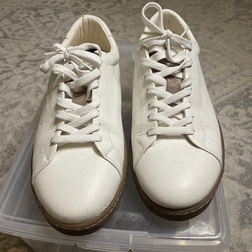 Zara Mens White Leather Uniform Sneakers Size US 11 EU 44