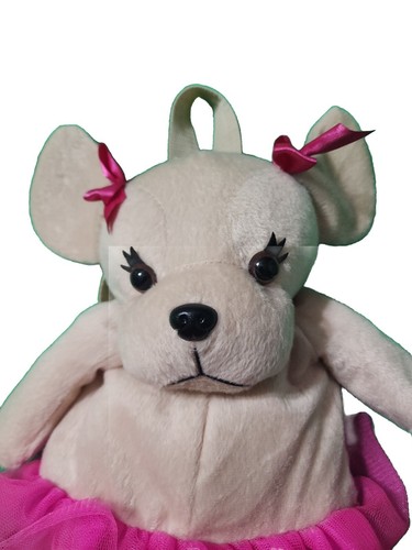 ROOP Puppy Mini Backpack Little Dog Tutu Ballet Pink Girls Ballerina Unique Small Bag