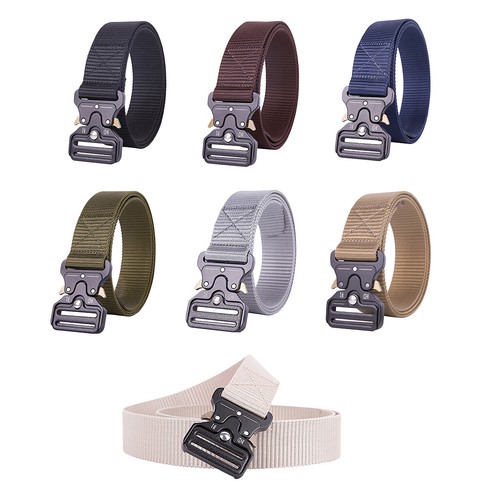 Army Nylon Webbing Waist Belt Travel Slide Buckle Web Belt Utility Waistbelt