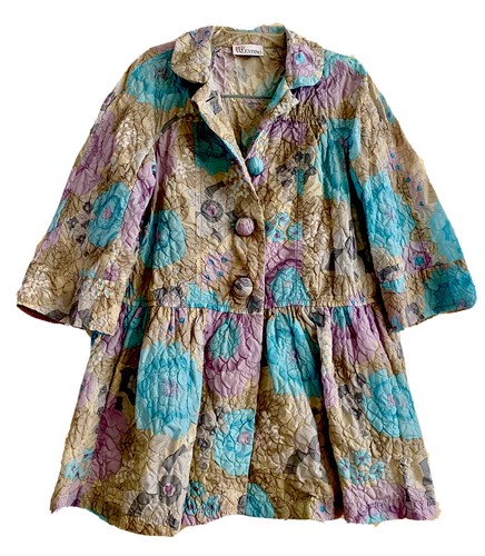 RED VALENTINO FLORAL PRINT PEPLUM JACKET SIZE 40 MADE IN ITALY