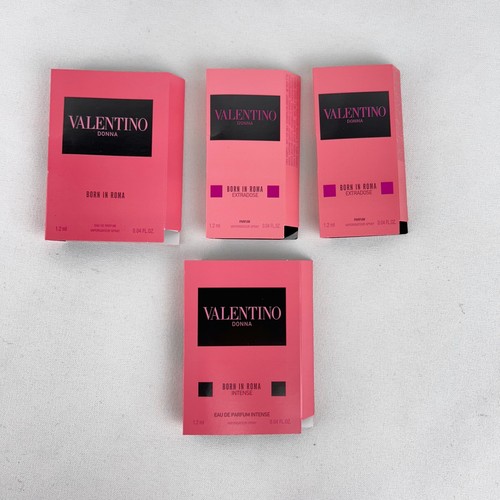 Valentino Donna "Born In Roma" Lot 4 Sample Trial Size Regular Intense Extradose