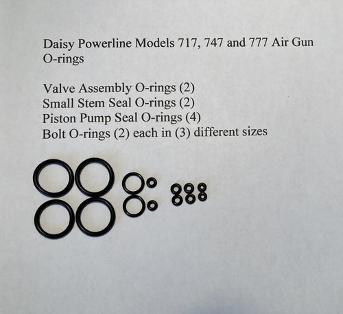 (2) Valve O ring Rebuliding Kits for Daisy Powerline Models 717  747 and 777