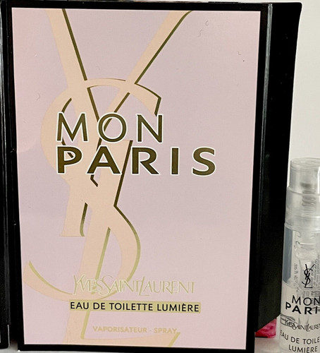 YSL YVES SAINT LAURENT Paris Lumière Eau de Toilette Travel  Sample SZ 1.2 ML Each