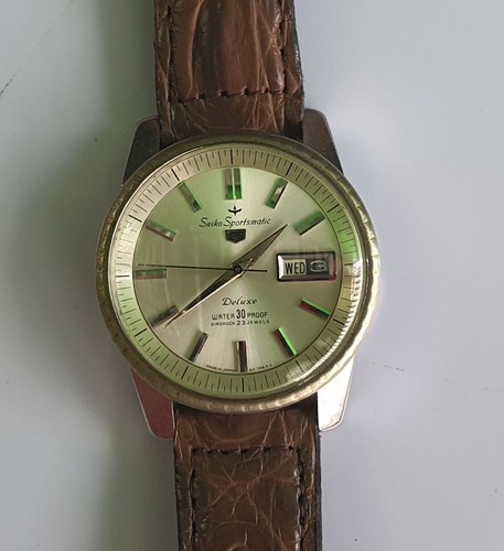 SEIKO GRAND SEIKO SEIKO SPORTSMATIC 5 DELUXE Water 30 proof DIASHOCK 23 J. Vintage Watch 1960's
