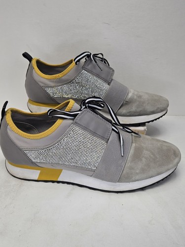 Steve Madden attacco strass PU Sock sneakers taglia 11M donna