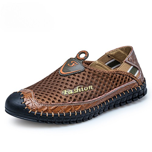 STRATEGIA SHOES Summer Men's Casual Shoes Mesh Slip on Loafers Breathable Outdoor Sneakers