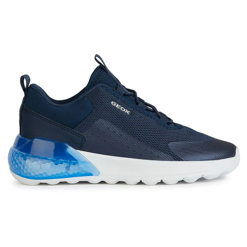 Geox J Activart ILLUMINUS Sneaker da Ragazzo Light Up in Navy (J45LYA)