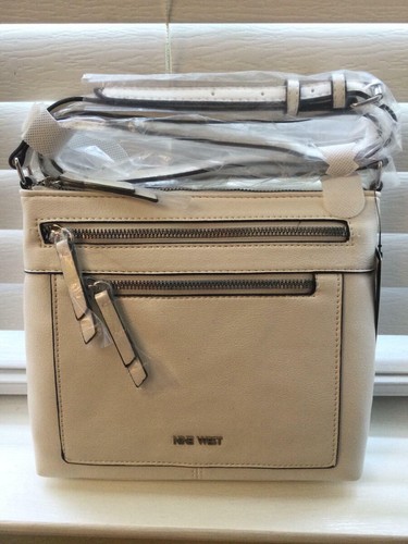 Nine West Coralia Mini Optic White Crossbody Purse Bag NEW
