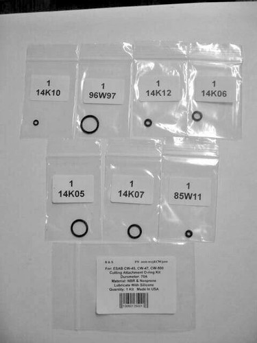 ESAB CW 45  CW 47  CW 500 Cutting Attachment O ring Kit   R&S 006 013ECW500