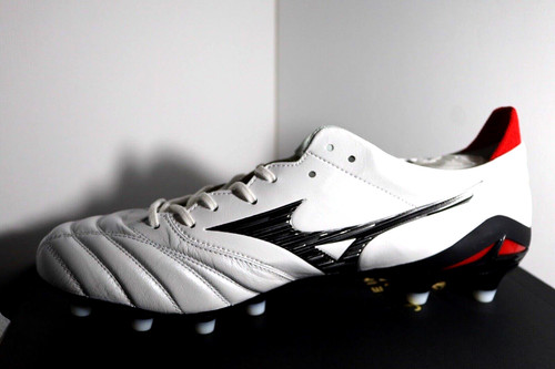 Mizuno Soccer Cleats MORELIA NEO 4 JAPAN Super White Pearl Black Size US10