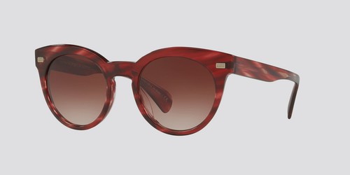 0 Oliver Peoples OV5363SU 161613 Dore Women's Red Round Sunglasses 51/21/140