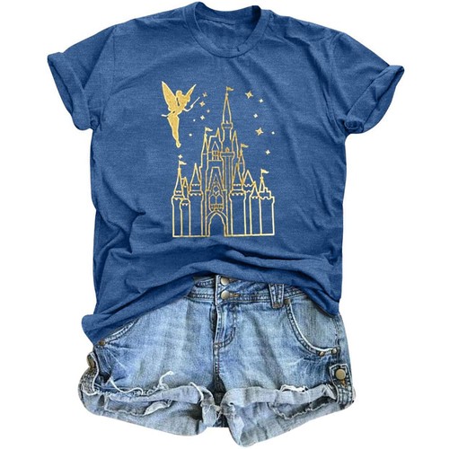 PALACE Magical Shirt for Women Magic Kingdom Tshirt Family Vacation Tee Castle Belie...