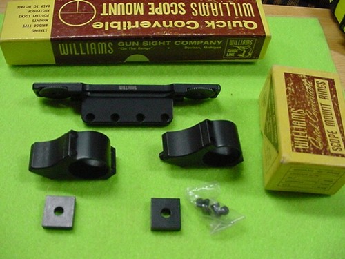 Mannlicher Schoenauer 52 56 Vintage Williams Side Mount & Over Bore 1" Rings NIB
