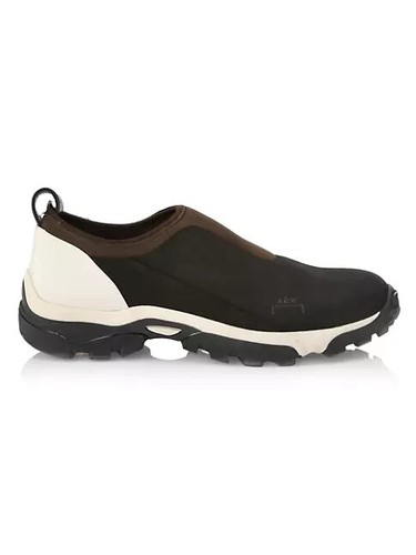 A COLD WALL* A COLD WA Dirt Moc Leather Black Slip On Sneakers Sz: 11 Made In Portugal NWB