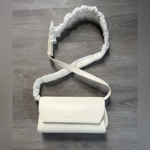 Charles & Keith Cassiopeia Front Flap Shoulder Bag   Cream