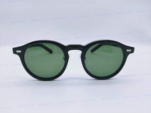 MOSCOT MILTZEN Black Frame Green Lenses Sun Glasses W  METAL NOSE 49 22 145