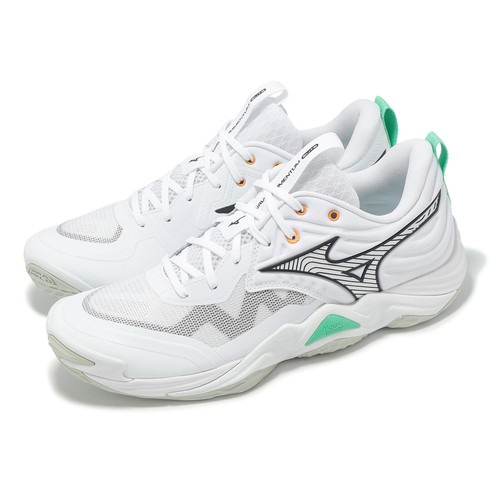 Mizuno Wave Momentum Elite White Black Green Men Unisex Volleyball V1GA2512 21