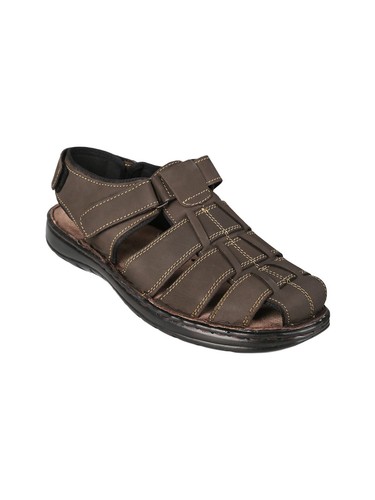 SCARPA la cuoieria Sandali chiusi in pelle da uomo con strappi