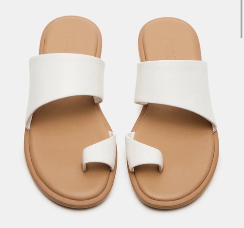 Steve Madden Zani sandalo in pelle bianco