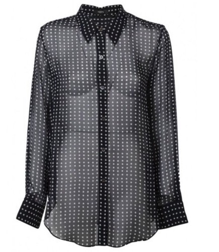 Theory Sunaya NC Silk Blo Black Size P $275 NWT