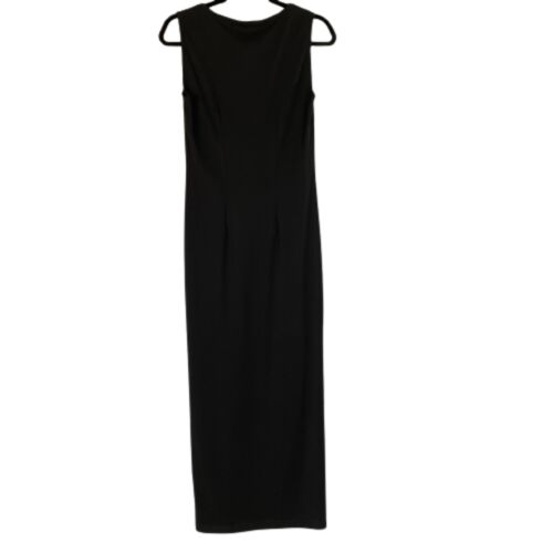 ESSENTIALS Tailor B.Moss Clothing Company Black Essential Side Slits Maxi Dress Size S M