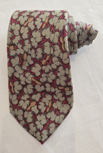 HERMÈS HERMES TIE 7366 PA VINES AND GOURDS 100% SILK MEN'S NECKTIE