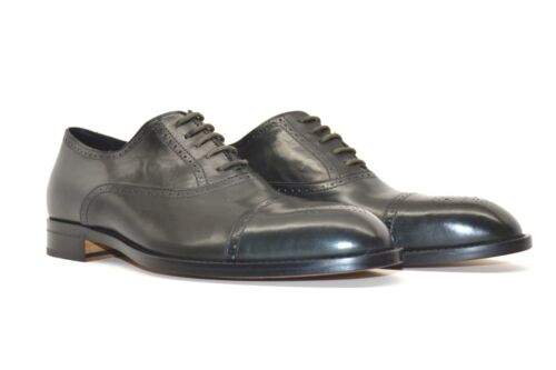 LI NING Paul Smith Mens Dark Green Leather “Sonnet" Oxfords UK 8 US 9 New