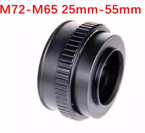 YIFENG Brass Core M72 to M65 25mm 55mm 1mm Focusing Helicoid Adapter Lens Tube